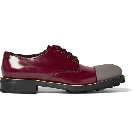 prada cap toe derby womens|prada oxford shoes.